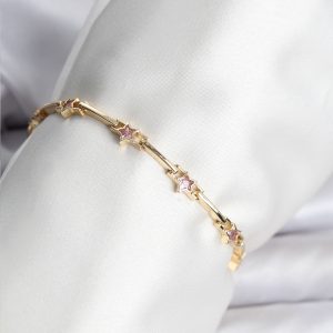Yıldız Model Gold Renk Pirinç Bileklik