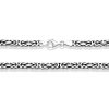 Gümüş Kral Zincir - 5 mm Köşeli