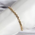 14K Gold Renk Kaplama Burgu Zincir Model CM Kadın Bileklik