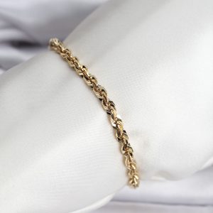 14K Gold Renk Kaplama Burgu Zincir Model CM Kadın Bileklik