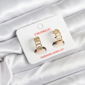 14K Gold Renk Kaplama Samanyolu Model CM Kadın Küpe