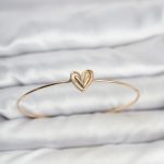 Kalp Model Gold Renk Bileklik