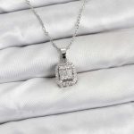 316L Çelik Zincir Gümüş Renk Baget Model Kadın Kolye