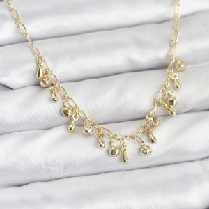 316L Çelik Zincir Gold Renk Kadın Kolye