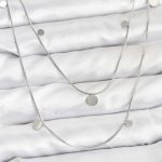 316L Çelik Zincir Gümüş Renk Pullu Kadın Kolye