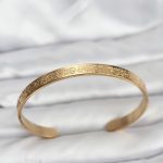 316L Çelik Gold Renk Ayetel Kürsi Yazılı Bileklik