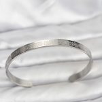 316L Çelik Gümüş Renk Ayetel Kürsi Yazılı Bileklik