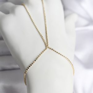 316L Çelik Gold Renk Ezme Zincir Model Kadın Şahmeran