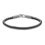 Gümüş İkili Örgü Kazaziye Bileklik