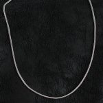 316L Çelik Örme Zincir Model Gümüş Renk Erkek Kolye