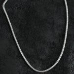 316L Çelik Oval İtalyan Zincir Model Gümüş Renk Erkek Kolye