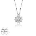 Swarovski Taşlı Gümüş Tektaş Bayan Kolye