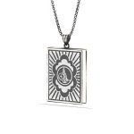 Gümüş İçi Açılabilen Tuğra Muskalık Kolye