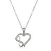 Gümüş Kalpli Sonsuzluk Bayan Kolye