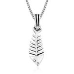 Gümüş Balık İskeleti Kolye