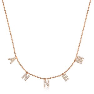 Gümüş Rose Annem Yazılı Bayan Kolye