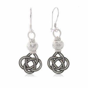 Gümüş Trabzon Örmesi Kazaz Kadın Küpe