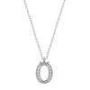 Gümüş Rodyum Ö Harfi Kadın Kolye