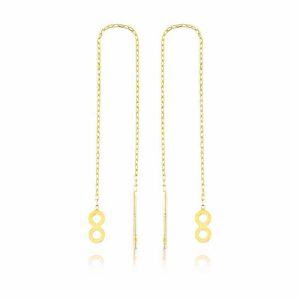 Gümüş Zincirli Sonsuzluk Küpe